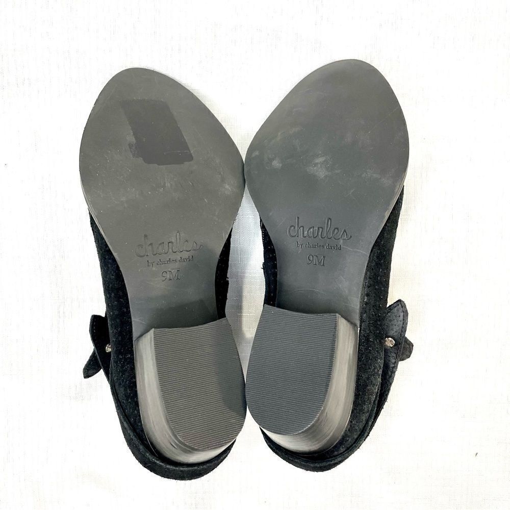 Charles By Charles David Black Wrap Booties Leath… - image 8